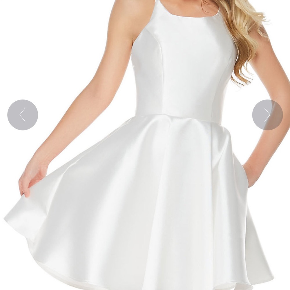 Alyce white cocktail dress